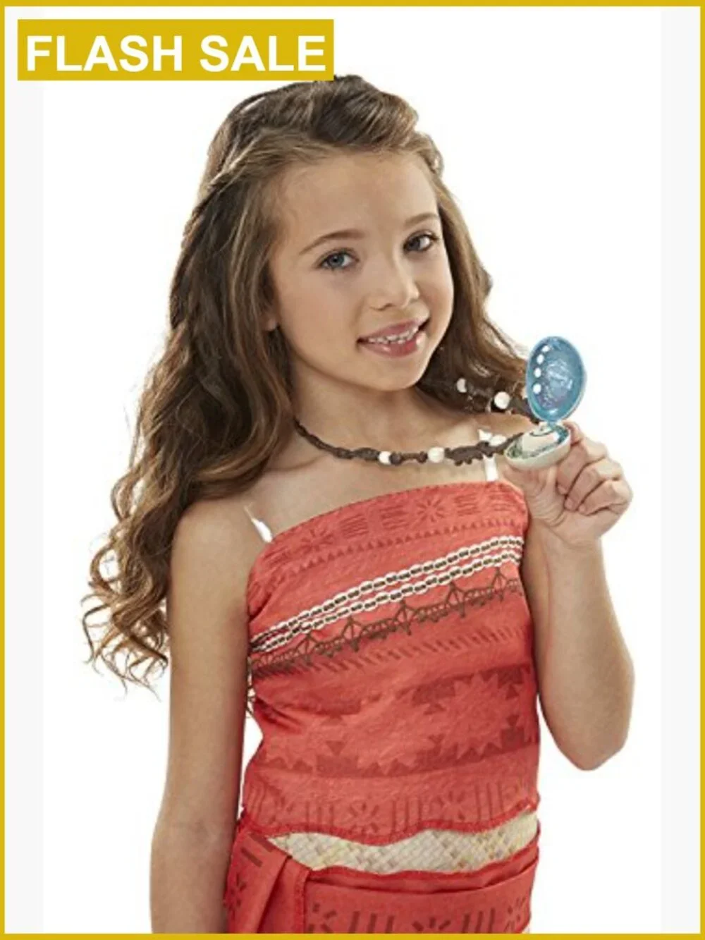 Moana Heart Shell Light Up Necklace by Te Fiti Kids Toy Jewelry